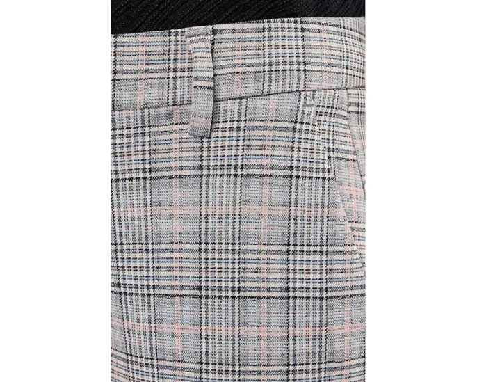 Брюки Liverpool с завышенной талией Kelsey Mid-Rise длиной 29 дюймов (73.66 см) из ткани glen plaid