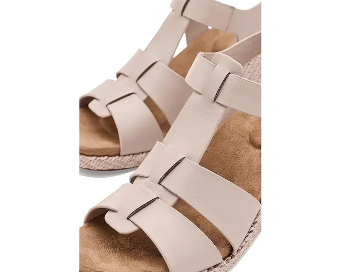 Клинья Rockport Belle с открытым носом и кожаным верхом