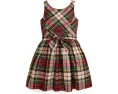 Платье из тафты в клетку для подростков Polo Ralph Lauren Kids