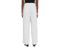 Eileen Fisher прямые брюки Slubby из органического хлопка и льна белые