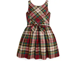 Платье из тафты в клетку для подростков Polo Ralph Lauren Kids