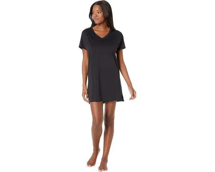 Рубашка Hanro Laura Big Shirt из смеси хлопка и модала свободного кроя