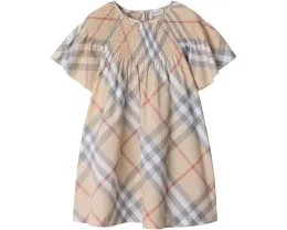 Burberry Kids платье Cali Check для детей с фирменной клеткой и эластичным верхом