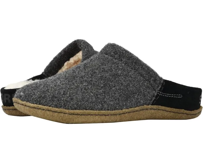 Тапочки SOREL Nakiska Scuff из замши и войлока с подошвой для улицы