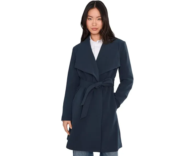 Пальто Lauren Ralph Lauren с запахом и поясом из крепа