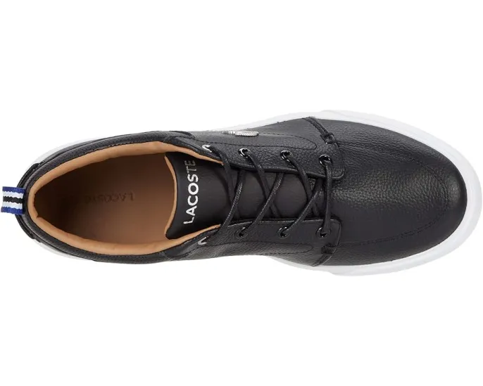 Lacoste Bayliss Sneakers кожаные кеды с перфорацией и фирменным крокодилом