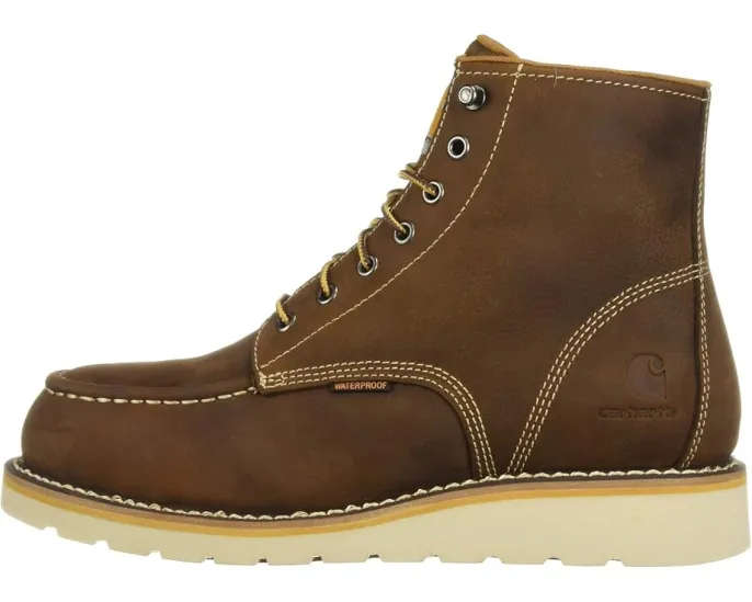 Водонепроницаемый ботинок Carhartt 6 дюймов со стальным носком и клиновидной подошвой