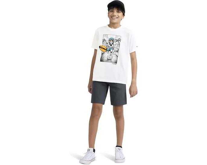 Футболка Hurley Kids Beach Monkey с короткими рукавами и веселым принтом