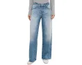 Джинсы Adria Low Rise Baggy Wide Leg с низкой посадкой и широкими штанинами в цвете Stockholm Snowdrift от AG Jeans