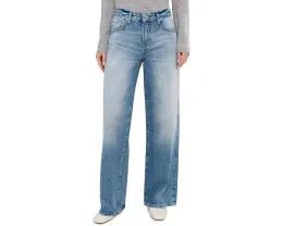 Джинсы Adria Low Rise Baggy Wide Leg с низкой посадкой и широкими штанинами в цвете Stockholm Snowdrift от AG Jeans