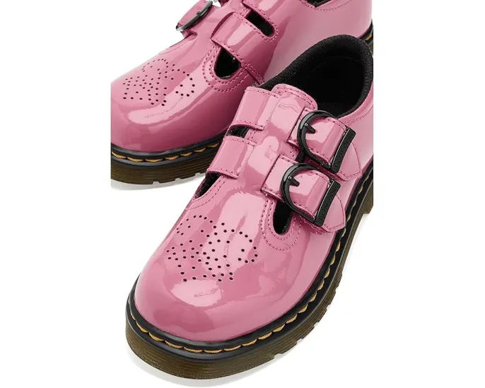 Туфли Mary Jane Dr. Martens 8065 J для детей с перфорацией и пряжками