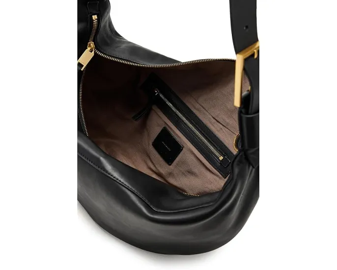 Сумка через плечо AllSaints Luna из мягкой кожи с молнией сверху