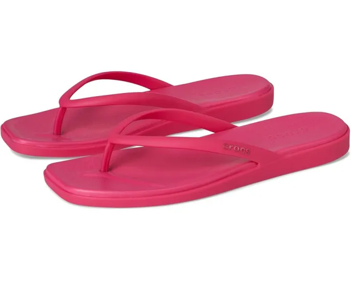 Сланцы Crocs Miami Flip с клиновидной подошвой и квадратным носком