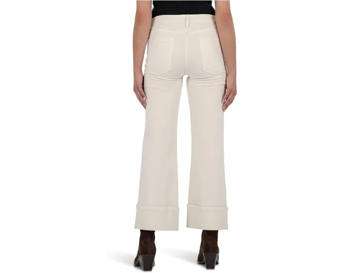 Широкие джинсы KUT from the Kloth Meg с высокой посадкой и подвернутым низом