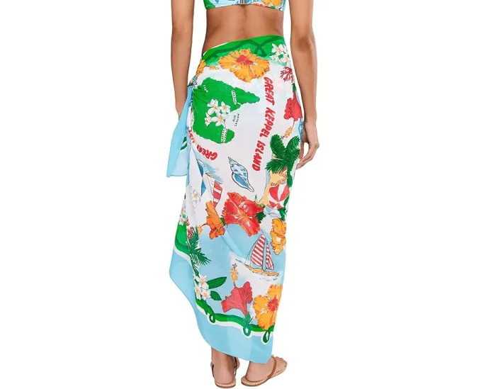 Саронг Seafolly Viva Vacation из хлопка для многообразного ношения