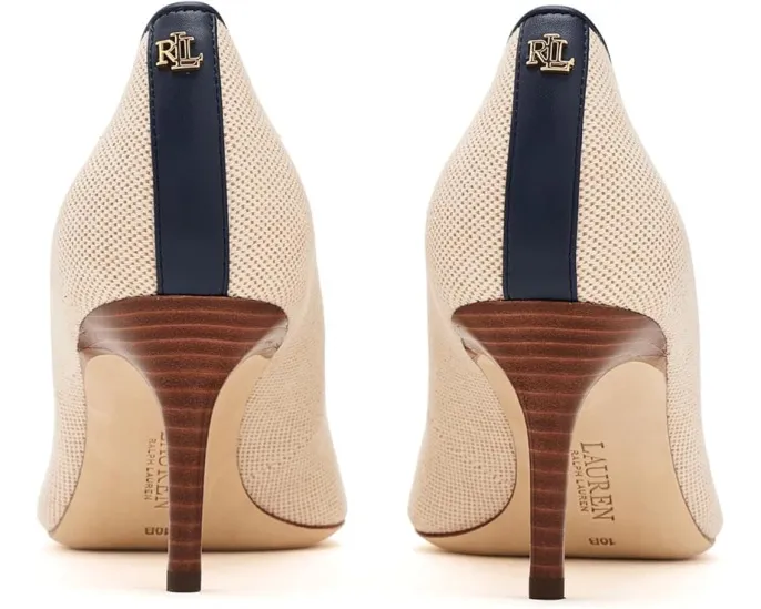 Туфли-лодочки Lauren Ralph Lauren Lanette III из холста и кожи с острым носком