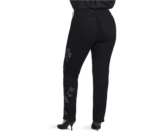 Джинсы NYDJ Plus Size Marilyn Embroidery больших размеров с вышивкой