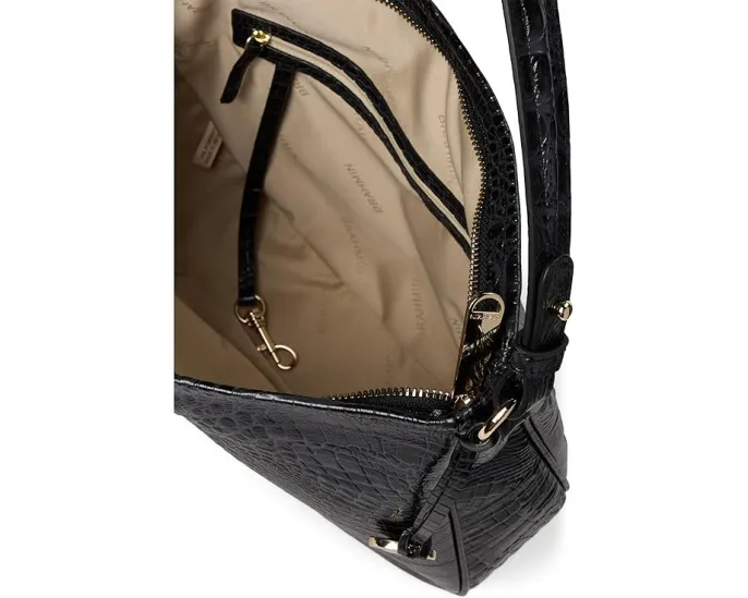 Сумка через плечо Small Kathleen с драпированным силуэтом и карманом для ручек Brahmin