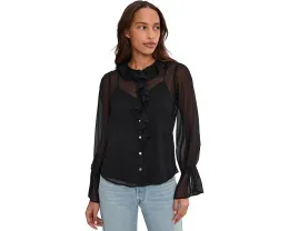 Блуза Liverpool Los Angeles с длинными рукавами и рюшами спереди