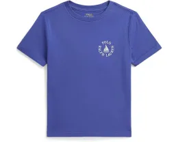 Детская футболка Polo Ralph Lauren с логотипом из хлопкового джерси для малышей и детей младшего возраста