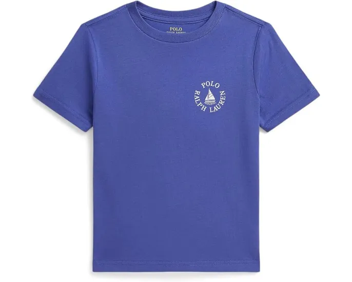 Детская футболка Polo Ralph Lauren с логотипом из хлопкового джерси для малышей и детей младшего возраста