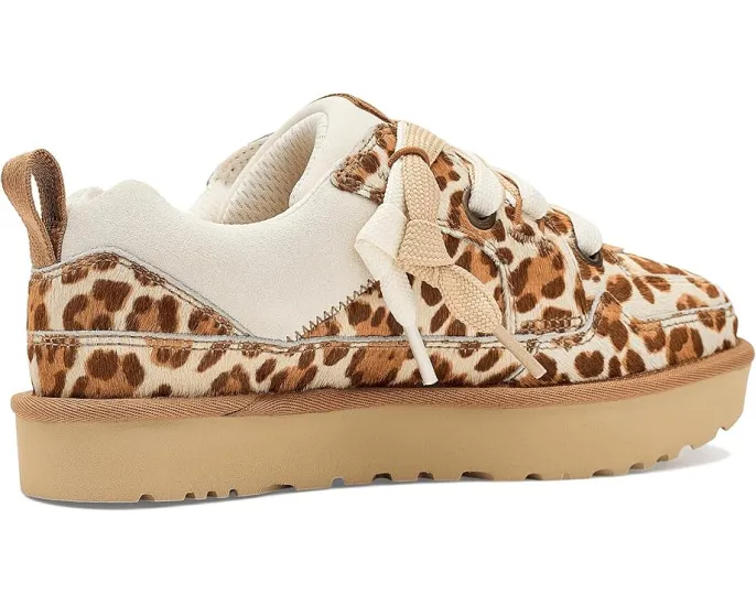 Кроссовки UGG Lo Lowmel Plains с принтом леопарда и двойной шнуровкой