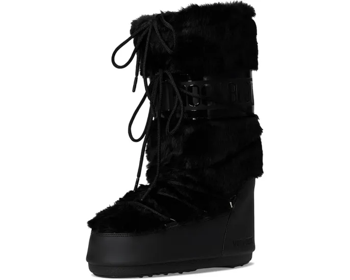 Ботинки MOON BOOT Icon Faux Fur с искусственным мехом и утеплением