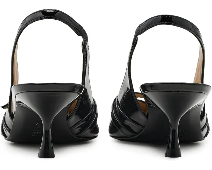 Туфли Stuart Weitzman Georgie Slingback 50 из лакированной кожи с острым носом