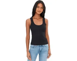 Топ Madewell (Re)Generative Cotton с рибленой фактурой и округлым вырезом