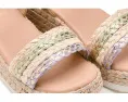 Детские сандалии Mia Kids Zhara на металлизированной танкетке с плетеным верхом