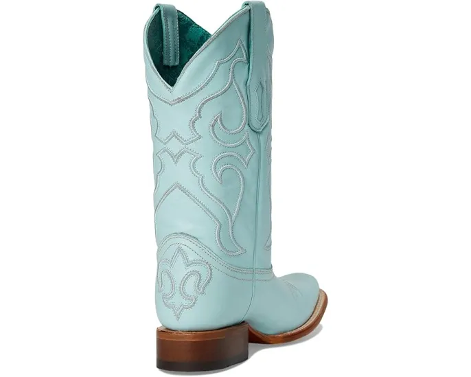 Ботинки Corral Z5259 с вышивкой и квадратным носком до середины икры