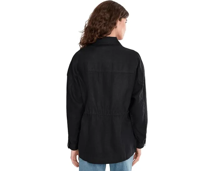 Утилитарная куртка Sun Strider из льна с карманами от Faherty