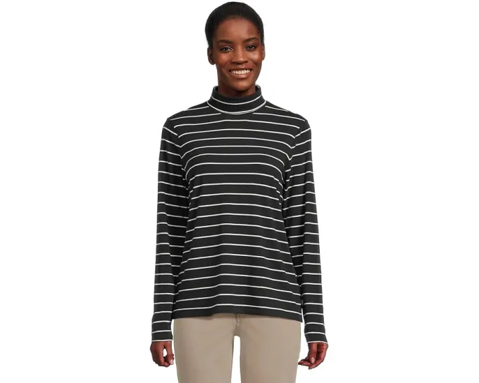 Водолазка L.L.Bean Soft Stretch Supima с длинным рукавом в полоску