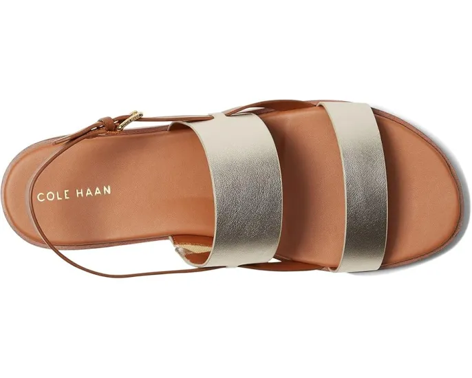 Cole Haan Плоские сандалии Flynn из кожи с регулируемой пряжкой