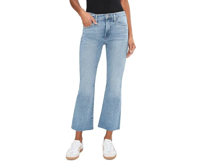 Укороченные джинсы с расклешенным низом Madewell The Stretch Flare Crop из стрейчевого денима