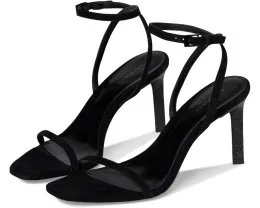 Босоножки Tory Burch на каблуке 90 мм с паве-деталью