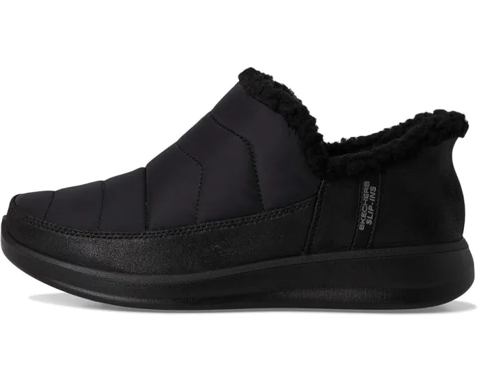 SKECHERS Cozy Escape тапочки без шнуровки с утеплением из искусственного меха и стелькой Memory Foam