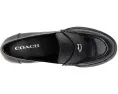 Лоферы COACH Natalie из тисненой кожи крокодила, черные