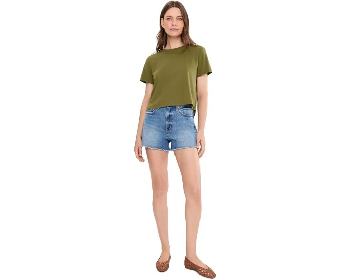 Футболка Bella Tee Slub Madewell Varsity Red хлопковая классическая