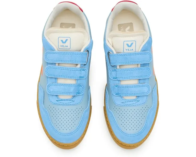 Кроссовки VEJA Kids Small V-90 на липучке с кожаным верхом