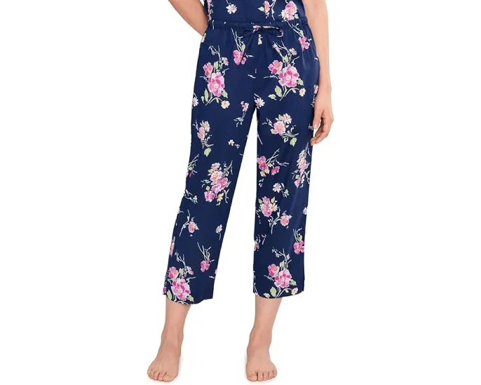 Пижамный комплект Lauren Ralph Lauren с короткими брюками и воротником с лацканами