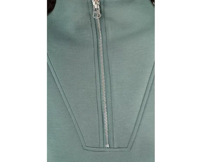 Свитшот Hawley с молнией до половины и оверсайз кроем от Varley