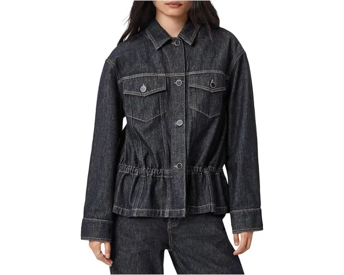 Куртка-тракер Denby Peplum AllSaints из денима