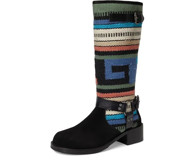 Высокие сапоги Seychelles Willie из замши с принтом и широким каблуком