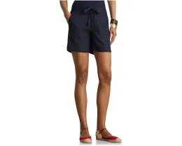 Шорты Linen Wide-Leg Drawcord из льна с кулиской Lauren Ralph Lauren