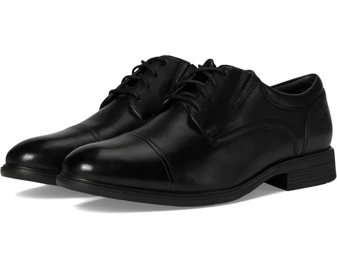 Туфли Clarks Steadwell Cap из махагоновой кожи с комфортной стелькой