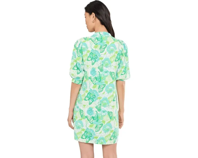 Платье Lilly Pulitzer Mialeigh с рукавом три четверти из льна