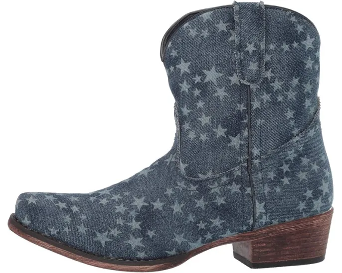 Ковбойские сапоги Roper Merica Denim с дизайном в звездах