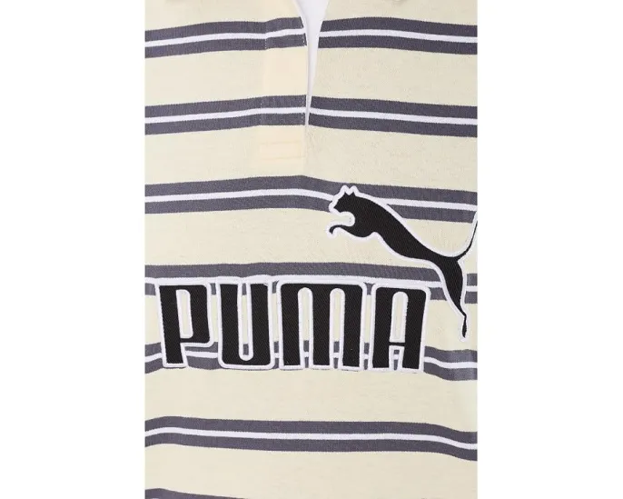 Лонгслив Puma Essentials Elevated No.1 Logo Oversized Striped Rugby Polo поло с полосатым принтом