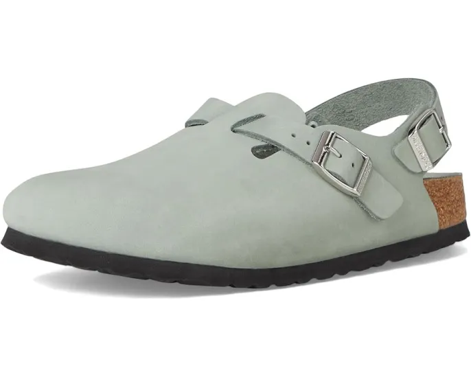 Клоги Tokio от Birkenstock из нубука с регулируемым задним ремешком